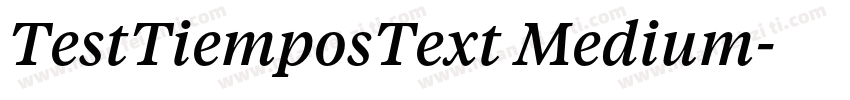 TestTiemposText Medium字体转换